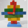 Horloge éducative en bois