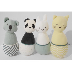 Jeu de quilles en peluches animaux - Verbaudet