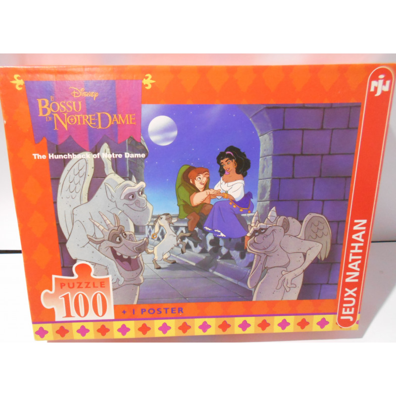 Puzzle Les lignes de la main le Bossu de notre dame 100 pièces-Nathan