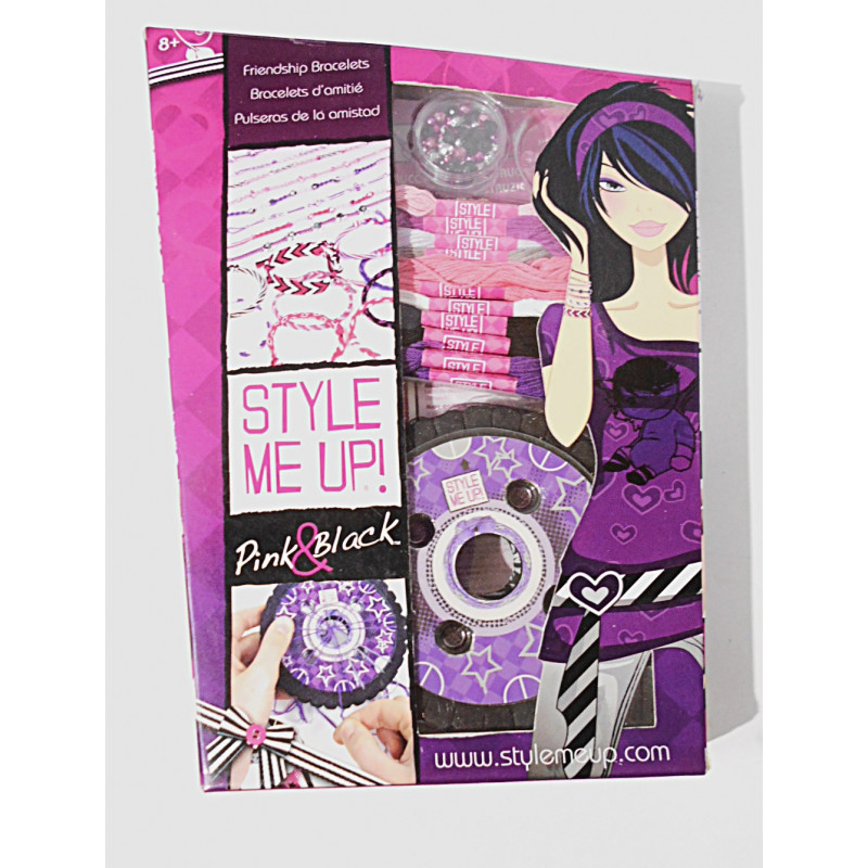 Jeu de création de bracelet - Style me up - Pink and Black