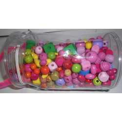 Lot de perles en bois différentes