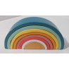 Arc-en-ciel en bois empilable