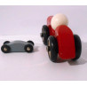 Lot de voitures de course en bois - Vilac