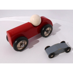 Lot de voitures de course en bois - Vilac