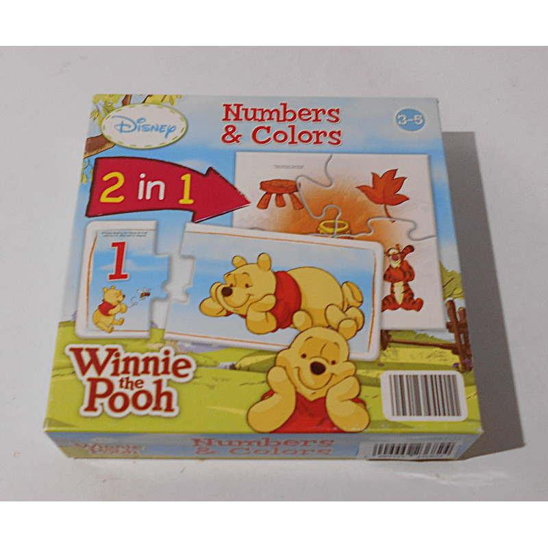 Jeu nombres et couleurs - Winnie l'ourson