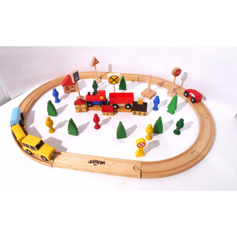 Circuit en bois WOODY - Let's play