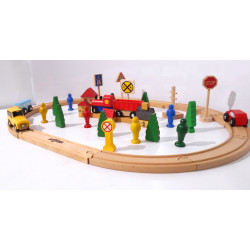 Circuit en bois WOODY - Let's play