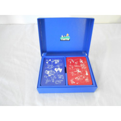 Jeu de cartes en voiture Tintin