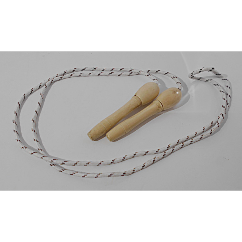 Corde à sauter en bois