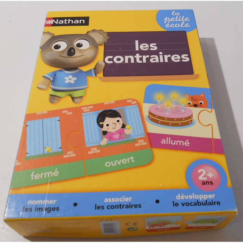 Jeu éducatifs sur les contraires