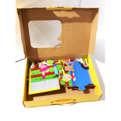 Puzzle de sol bois - La ferme