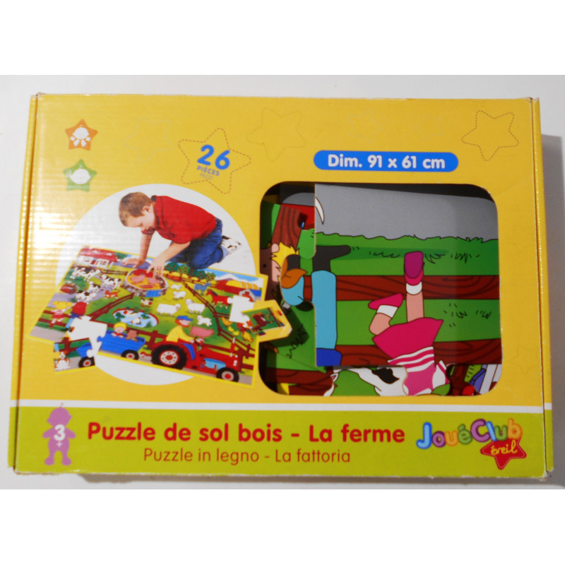 Puzzle de sol bois - La ferme