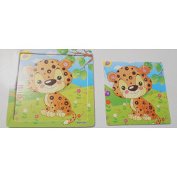 5 puzzles en bois 9 pièces
