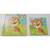 5 puzzles en bois 9 pièces