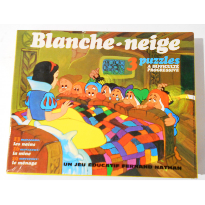 3 Puzzles Blanche-neige 1974
