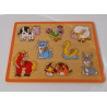 Puzzle d'animaux en bois pour enfant - Babu