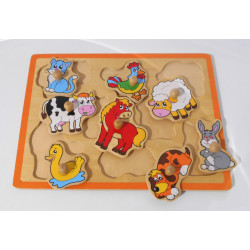 Puzzle d'animaux en bois pour enfant - Babu