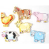 Animaux aimantés en puzzle