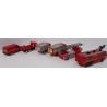 Camion de pompier en lot