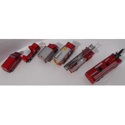 Camion de pompier en lot