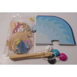 Jeux pêcheur en bois