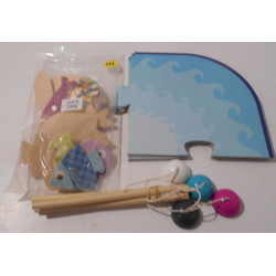 Jeux pêcheur en bois