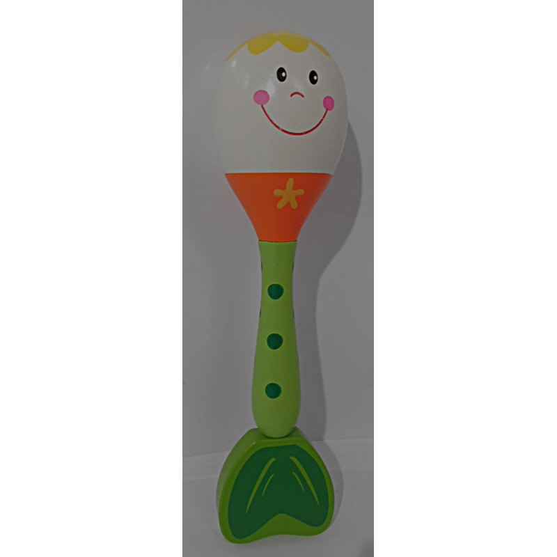 Maraca en bois - 22 cm