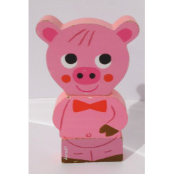 Cochon en bois aimenté - Janod