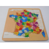 puzzle carte de France en bois