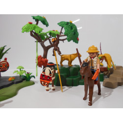 Playmobil - Tribu de la jungle et chasseur de trésor (Création LRE)