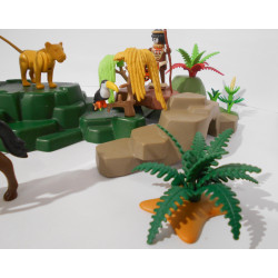 Playmobil - Tribu de la jungle et chasseur de trésor (Création LRE)
