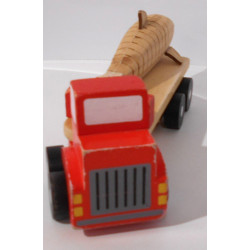 Camion de transport en bois avec dauphin articulé