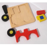 Puzzle de tracteur en bois - Play tive