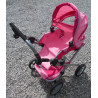 Poussette pliable rose pour enfant