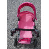 Poussette pliable rose pour enfant
