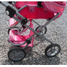 Poussette pliable rose pour enfant