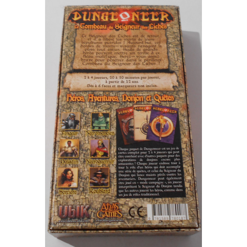 DUNGEONEER Le tombeau du seigneur des liches