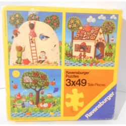 Puzzles 3 x 49 pièces Le...