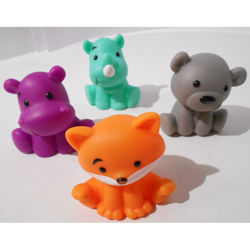 Lot de 4 animaux pour le bain - Infantino