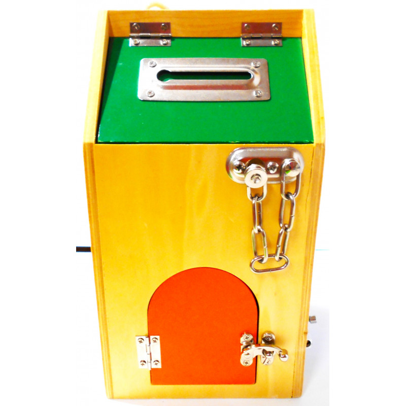 Jeu en bois -Maison serrures -