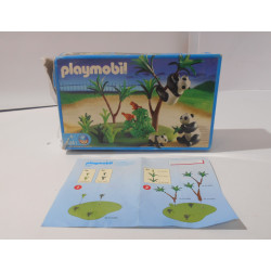 Playmobil - Famille de pandas - Réf : 3241-C
