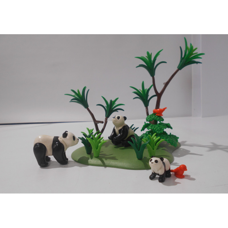 Playmobil - Famille de pandas - Réf : 3241-C