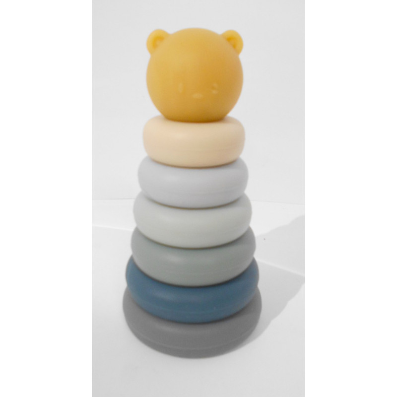 Jeu d'anneaux empilables souples - Nattou