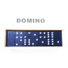Domino en boite en bois noir/ non teinté