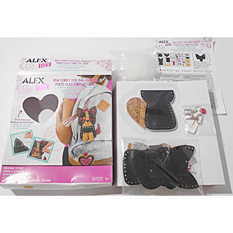 DIY porte-clés chien en liège - Alex