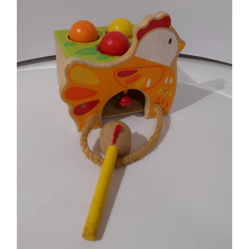 Boite à forme en bois Poule