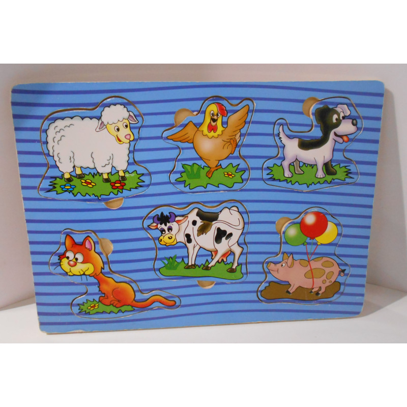 Puzzle animaux en bois