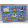 Puzzle animaux en bois