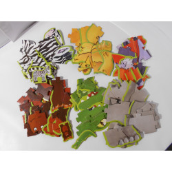 Puzzle géant Djeco - 6 puzzles - "Fauve et ses amies"