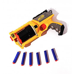 Revolver Nerf - Maverick + 6 fléchettes